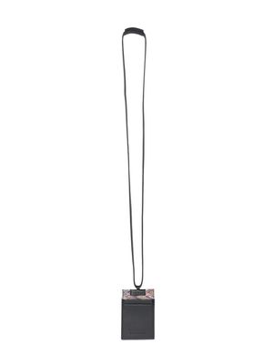 Missoni debossed-logo neck-strap cardholder - Black