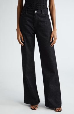 Missoni Denim Wide Leg Trousers in Black Beauty