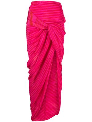 Missoni draped asymmetric skirt - Pink