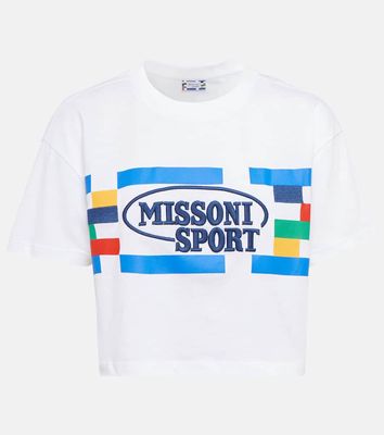 Missoni Embroidered cropped T-shirt