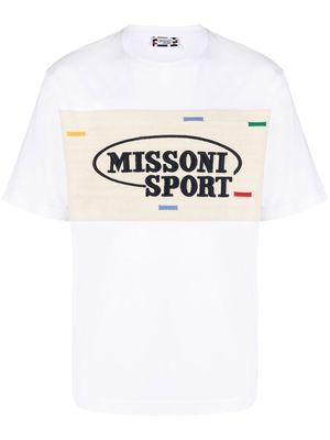 Missoni embroidered-logo cotton T-shirt - White