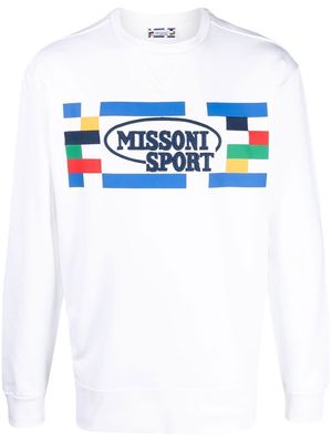 Missoni embroidered-logo detail sweatshirt - White