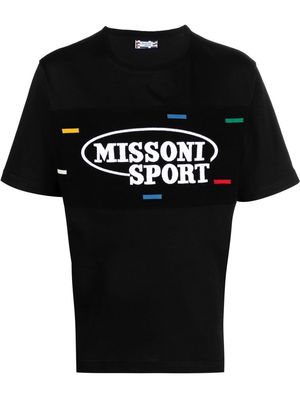 Missoni embroidered-logo detail T-shirt - Black