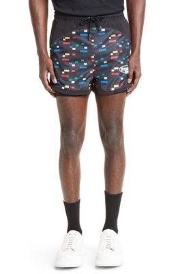 Missoni Embroidered Logo Shorts in Black Heritage