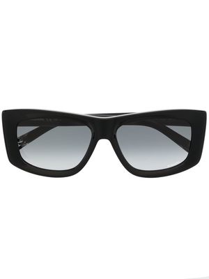 MISSONI EYEWEAR rectangle-frame tinted sunglasses - Black