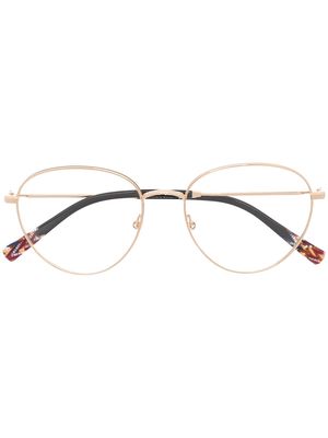 MISSONI EYEWEAR round frame glasses - Gold