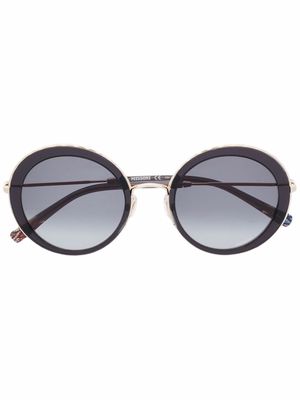MISSONI EYEWEAR round-frame tinted sunglasses - Black
