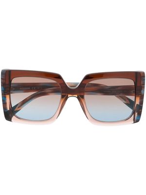 MISSONI EYEWEAR square-frame sunglasses - Brown