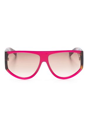 MISSONI EYEWEAR tortoiseshell-detailed D-frame sunglasses - Pink