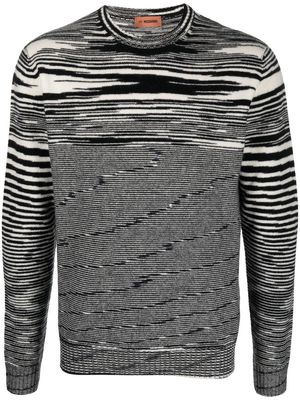 Missoni fine-knit crew-neck jumper - Black