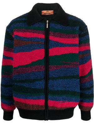 Missoni fleece-texture zip-fastening jacket - Black