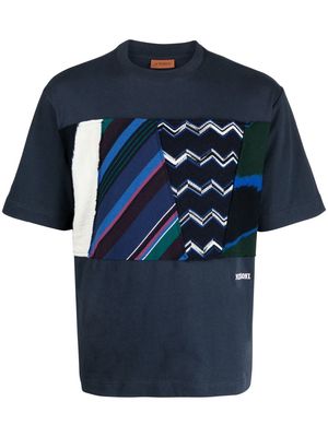 Missoni geometric-print cotton T-shirt - Blue