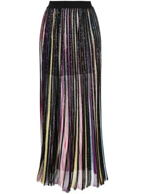 Missoni glitter-detail pleated skirt - Black