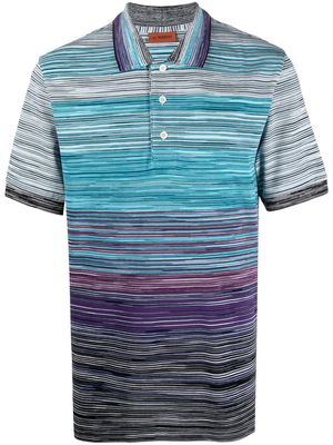 Missoni gradient-effect polo shirt - Blue