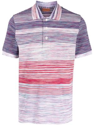 Missoni gradient-effect polo shirt - Purple