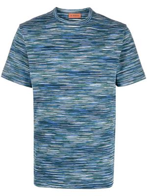 Missoni graphic-print cotton T-shirt - Blue