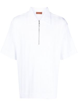 Missoni half-zip chevron polo shirt - White