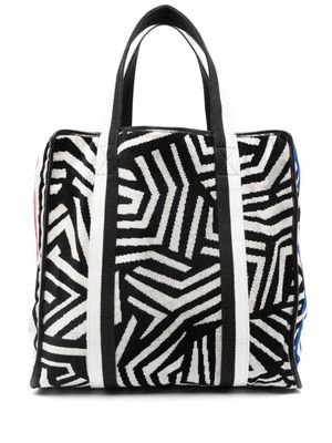 Missoni Home abstract-pattern terry-cloth tote bag - Black