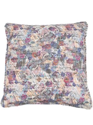 Missoni Home chevron-knit 60cmx60cm cushion - Grey