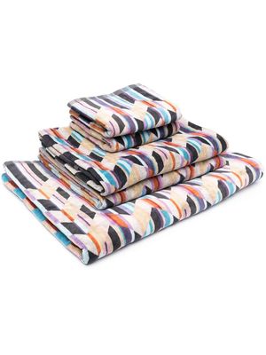 Missoni Home geometric-print 5-piece towel set - Neutrals