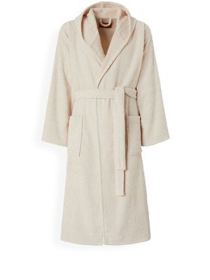 Missoni Home hooded cotton bathrobe - Neutrals