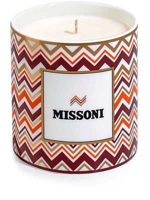 Missoni Home Iconic Zigzag-print candle - White