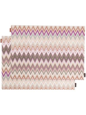 Missoni Home patterned placemats set of 2 - Neutrals