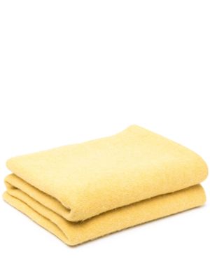Missoni Home ribbed wool-blend throw blanket - Yellow