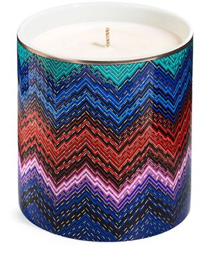 Missoni Home Starlight Zigzag-print candle - Blue