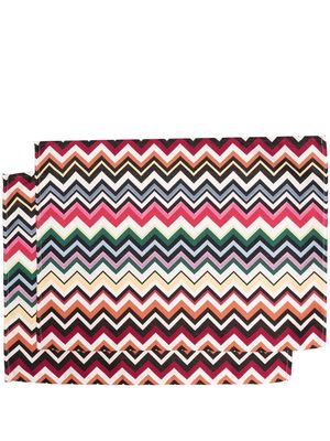 Missoni Home striped table cloth set of 2 - Red