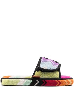 Missoni Home striped touch-strap slippers - Pink