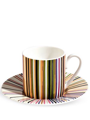 Missoni Home Stripes Jenkins coffee cup set - White