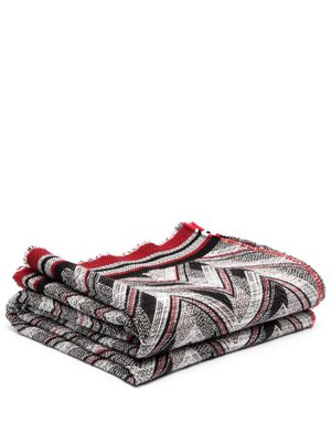 Missoni Home zig-zag-print soft blanket - Red