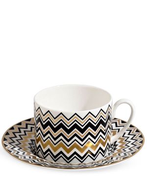 Missoni Home Zig Zag teacup set - White