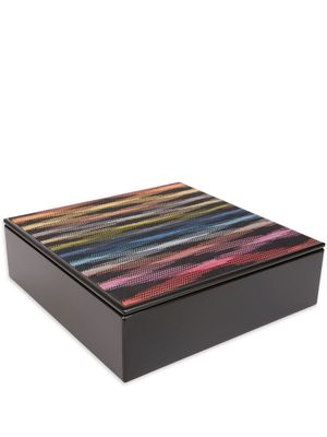 Missoni Home zigzag-pattern trinket box - Black