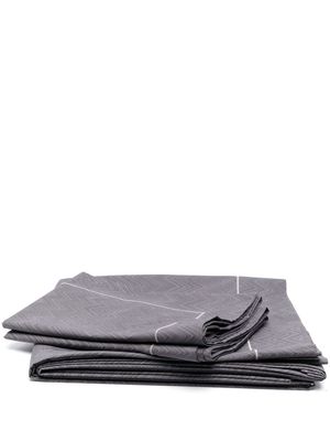 Missoni Home zigzag-print cotton bedding set - Grey