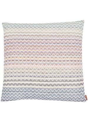 Missoni Home zigzag-print pattern cushion - Blue