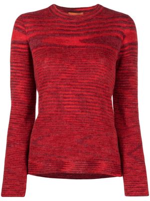 Missoni intarsia-knit crew neck jumper - Red