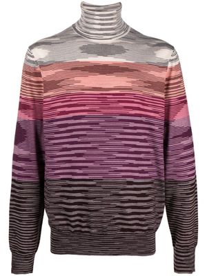Missoni intarsia-knit wool jumper - Pink
