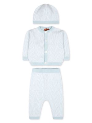 Missoni Kids chevron-stripe set - Blue