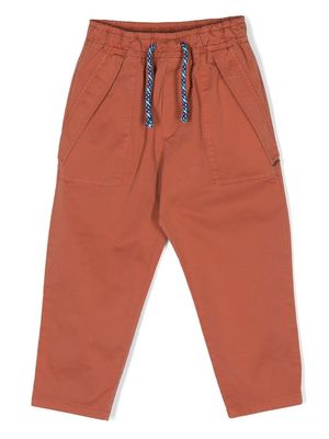 Missoni Kids drawstring-waistband trousers - Brown