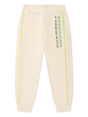 Missoni Kids logo-print cotton track pants - Neutrals