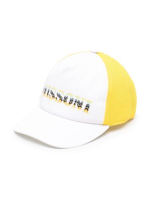 Missoni Kids logo-print detail baseball cap - White