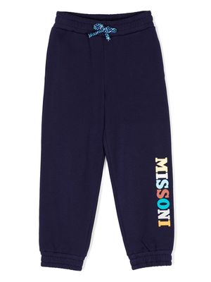 Missoni Kids logo-print track pants - Blue
