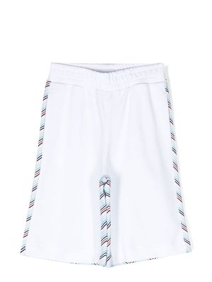 Missoni Kids panelled zigzag-print shorts - White
