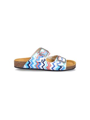 Missoni Kids Sandals With Logo And Chevron Pattern