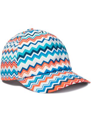 Missoni Kids zig-zag baseball cap - Orange