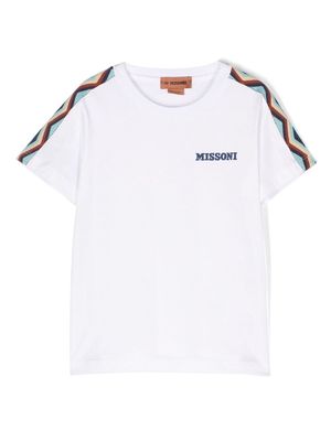 Missoni Kids zig-zag detailing T-shirt - White