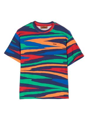 Missoni Kids zigzag-print cotton T-shirt - Multicolour