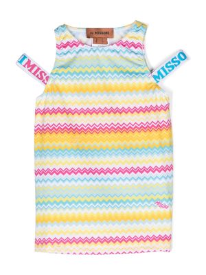 Missoni Kids zigzag-print sleeveless top - White
